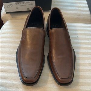 BOSS Men's Brown Leather Loafers